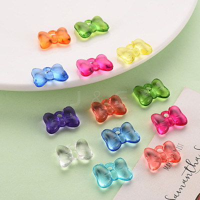 Transparent Acrylic Pendants TACR-T024-02BA-1
