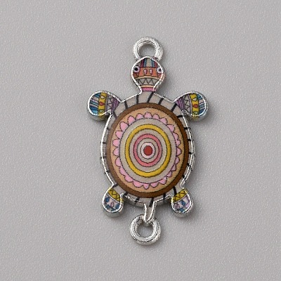 Alloy Enamel Connector Charms ENAM-WH0061-47E-1