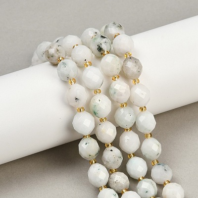 Natural White African Opal Beads Strands G-N342-149I-14-1
