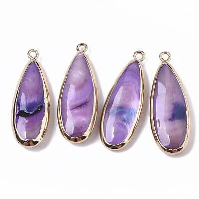Natural Freshwater Shell Pendants SHEL-R047-03C-1