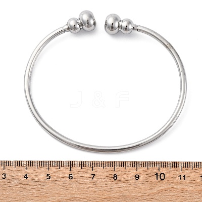 304 Stainless Steel Cuff Bangles BJEW-P310-08P-1