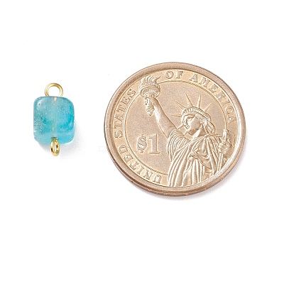 Natural Dolomite Connector Charms PALLOY-JF01678-1