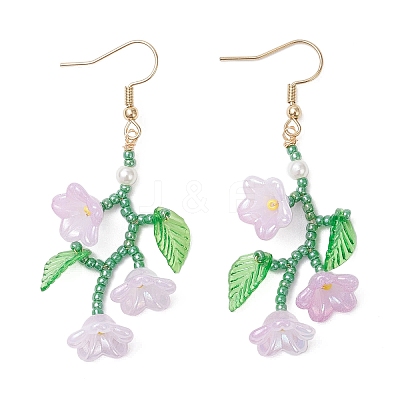 304 Stainless Steel Dangle Earrings EJEW-MZ00587-04-1