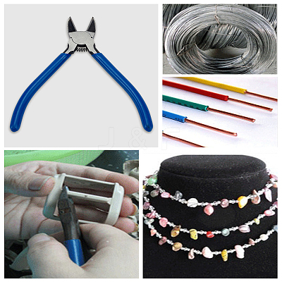 1Pc Chromium Vanadium Alloy Steel Jewelry Pliers PT-LP0001-07-1
