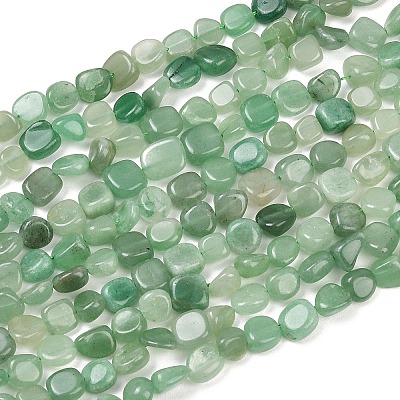 Natural Green Aventurine Beads Strands G-K395-B04-02-1