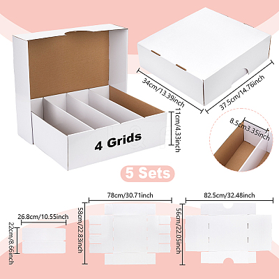 4 Grids Paper Packing Boxes CON-WH0089-249A-1