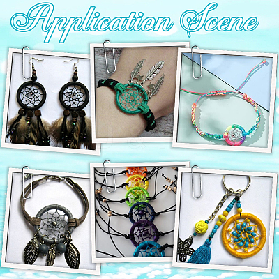 DIY Woven Web/Net Bracelets Making Findings Kit DIY-SC0027-95-1