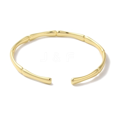 Brass Open Cuff Bangles for Women LS-BJEW-C070-05G-1