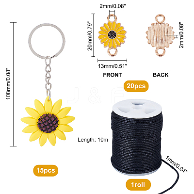 Zinc Alloy Enamel Connector Charms and Iron Resin Keychain DIY-PH0008-31-1