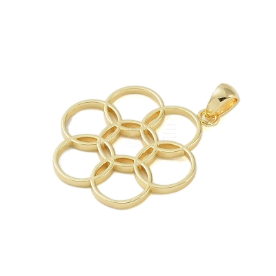 Rack Plating Brass Pendants KK-A224-02D-G-1