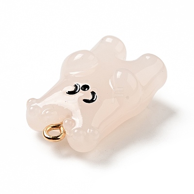 Cartoon Opaque Resin Pendants FIND-I029-01E-1