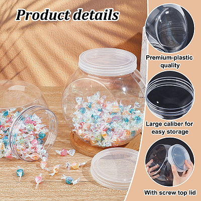 PET Storage Containers for Candles CON-WH0105-25-1