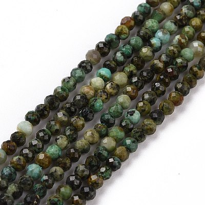 Natural African Turquoise(Jasper) Beads Strands G-P472-02-1