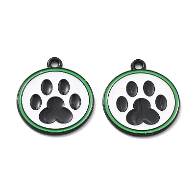 Panda Theme Alloy Enamel Pendants ENAM-F150-05-1