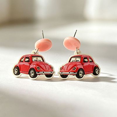 Acrylic Stud Dangle Earrings WGC4B0F-01-1