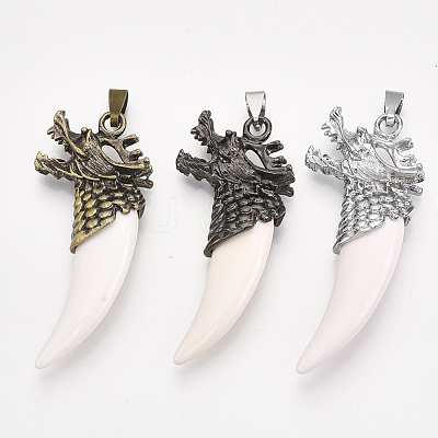Resin Big Pendants PALLOY-T069-51AB-1