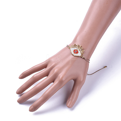 Waxed Polyester Cord Bracelets BJEW-JB04481-1