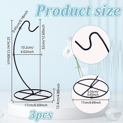 Iron Ornament Display Stands LS-ODIS-WH0025-228B-EB-1