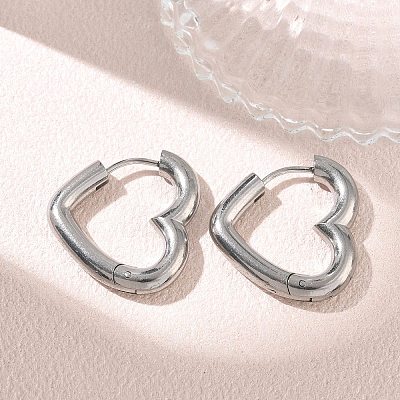 304 Stainless Steel Hoop Earrings SA-CBA46AF-26P-03-1