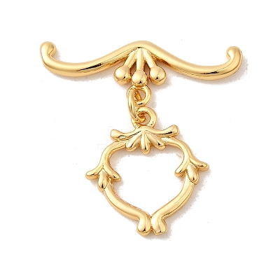 Brass Toggle Clasps KK-P340-44G-1