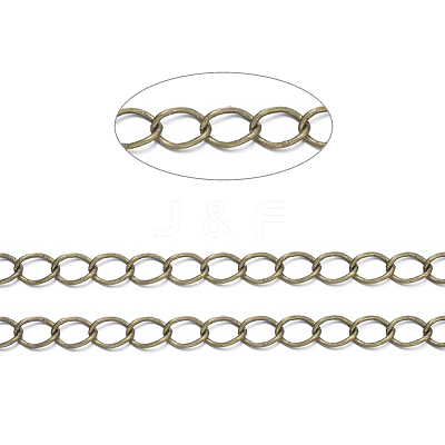 Brass Twisted Chains CHC-Q001-5x4mm-AB-1