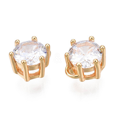 Brass Inlaid Cubic Zirconia Charms KK-N216-346A-1