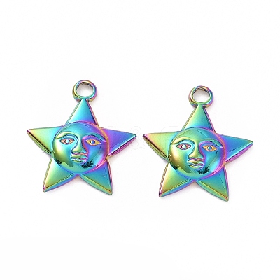 Ion Plating(IP) 304 Stainless Steel Pendants STAS-C003-14MC-1