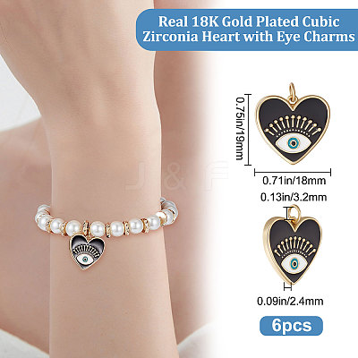 Brass Micro Pave Cubic Zirconia Pendants KK-BBC0005-07-1