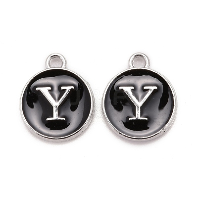 Platinum Plated Alloy Charms ENAM-S118-02Y-P-1