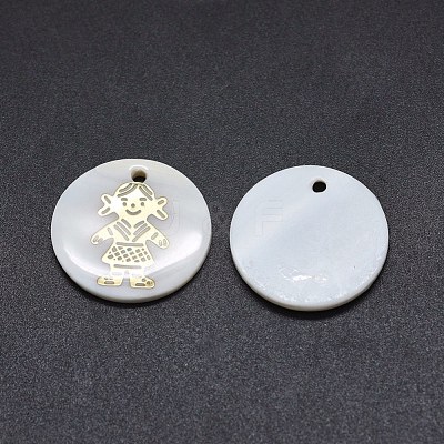 Shell Pendants SSHEL-E567-03A-1