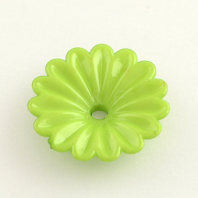 Opaque Acrylic Flower Bead Caps SACR-Q099-M21-1