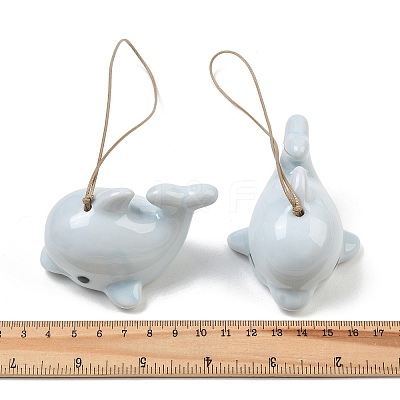 Cute Dolphin Handmade Porcelain Pendant Decorations PR-CBA0EE5-03A-1