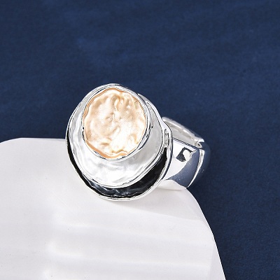 Zinc Alloy & Enamel Stretch Finger Rings for Women RJEW-M101-01C-G-1
