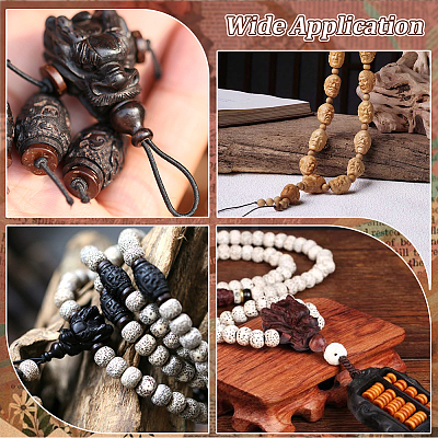 4Pcs Wood Beads WOOD-PH0003-90C-1