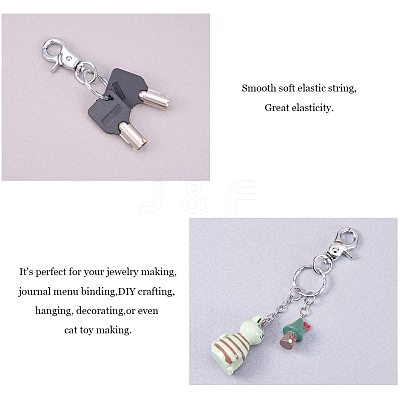 Iron Swivel Clasps with Key Rings IFIN-PH0023-12P-1