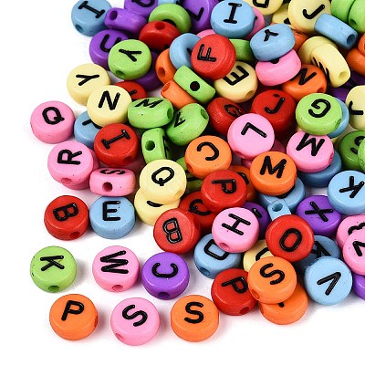 Opaque Acrylic Enamel Beads SACR-Q001-15A-1