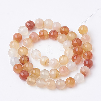 Natural Carnelian Beads Strands G-S295-13-8mm-1