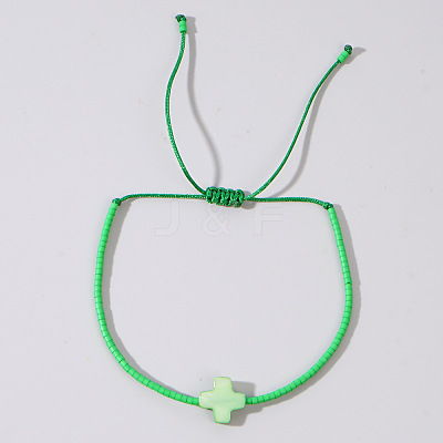 Bohemian Shell Cross Bracelets DE3960-3-1