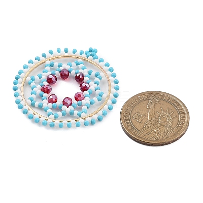 Seed Beads Beaded Pendants PALLOY-MZ00386-02-1