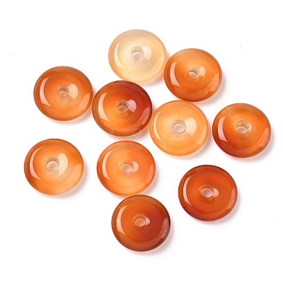 Natural Agate Dount/Pi Disc Charms G-L646-09B-02-1