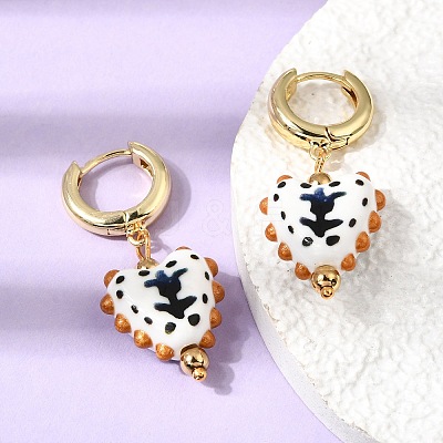 Brass Hoop Dangle Earrings KK-CBA8324-26G-02-1
