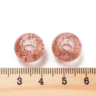 Transparent Acrylic European Beads TACR-P009-A01-04-1