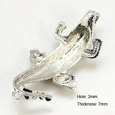 Alloy Rhinestone Links connectors ALRI-H316-01-1