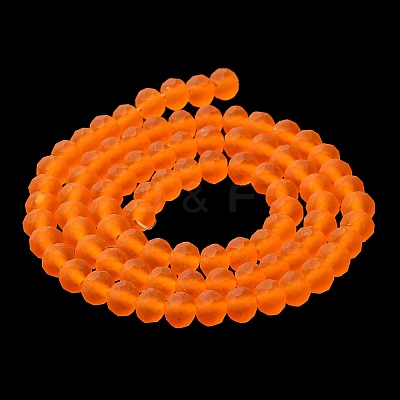 Transparent Glass Beads Strands EGLA-A034-T4mm-MD25-1