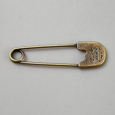 Zinc Alloy Safety Pins JEWB-WH0030-78G-1