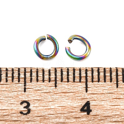 Ion Plating(IP) 304 Stainless Steel Open Jump Rings STAS-N098-062E-01-1