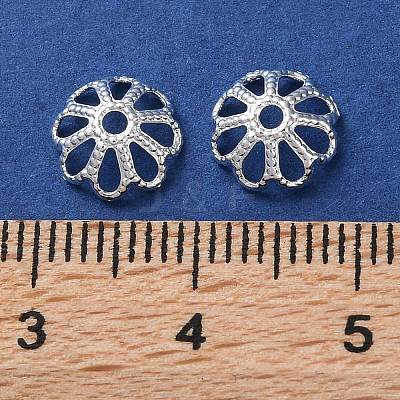 Rack Plating Brass Bead Caps KK-F090-21S-02-1
