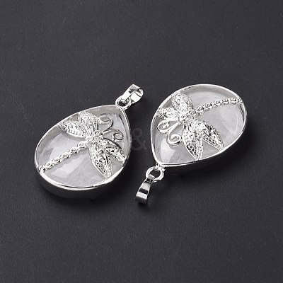 Natural Quartz Crystal Pendants G-G900-01P-16-1