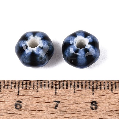 Vintage Handmade Porcelain Beads PORC-Q006-07T-1