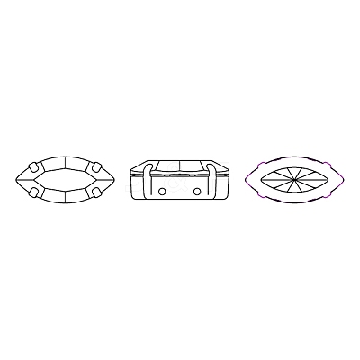 Preciosa® MAXIMA Crystal Sew-On Cups X-PRC-SE15-00030-260-G-1